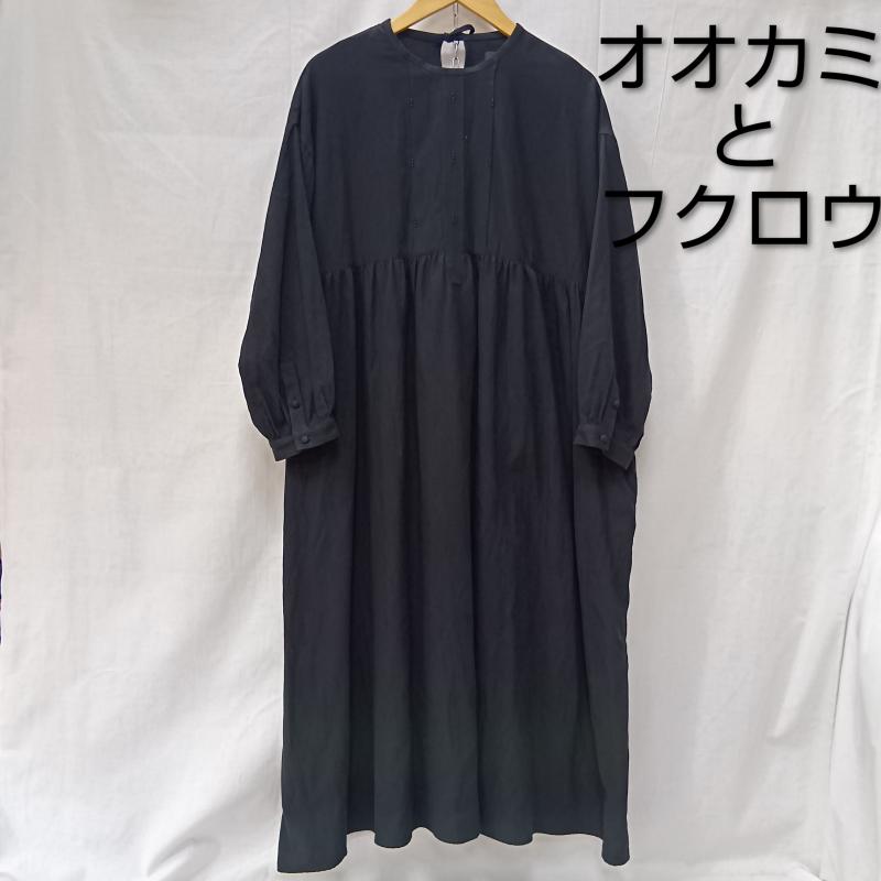 古着 オオカミとフクロウ TY-26001 オオカミと虹の始まりと白綿とワンピース black コットン100％ レディース - ISItems【USED】【古着】【中古】50157393｜クラシカ