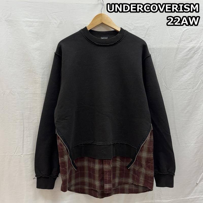 アンダーカバーイズム UI2B4809 22AW CKシャツレイヤード クルーネック スウェット トレーナー メンズ 3 ISItems【USED】【古着】【中古】50157416｜クラシカ
