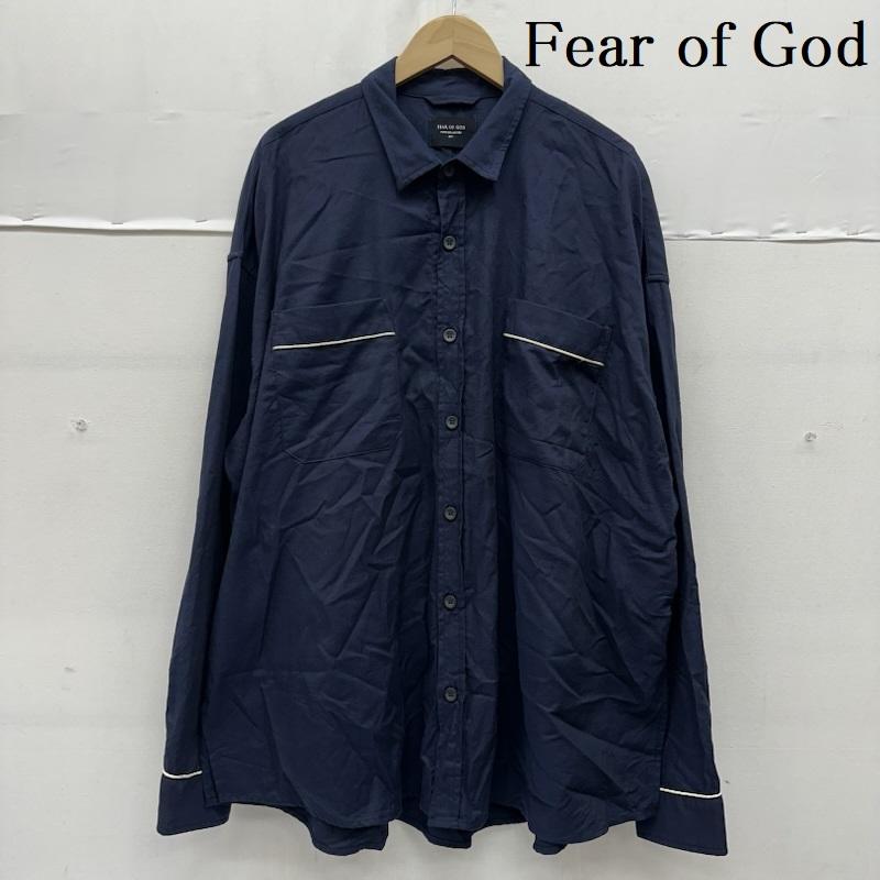 フィアーオブゴッド FIFTH COLLECTION Piped Oversized Shirt シルク シャツ メンズ L ISItems【USED】【古着】【中古】50157432｜クラシカ