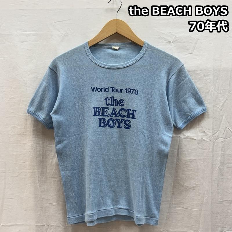 ヴィンテージ the BEACH BOYS ザ 砂浜 ボーイズ 70s 78年 世界 周遊旅行 リンガー ダンス楽隊 プルオーバー 書きあらわす絶無【USED】【古着】【中古】50157914