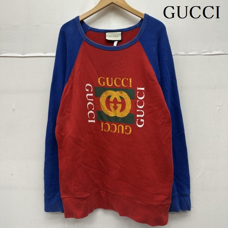 グッチ GG ロゴ プリント ラグラン スウェット メンズ L ISItems【USED】【古着】【中古】50158834|クラシカ