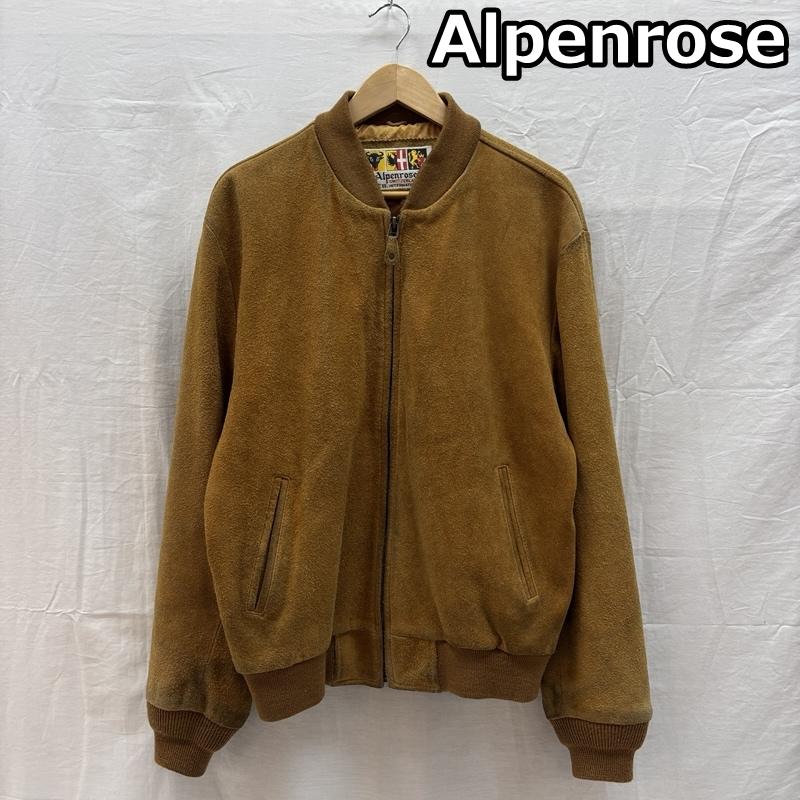 古着 Alpenrose アルペンローズ 牛革 スエード レザー ボンバー ジャケット メンズ - ISItems【USED】【古着】【中古】50159369｜クラシカ