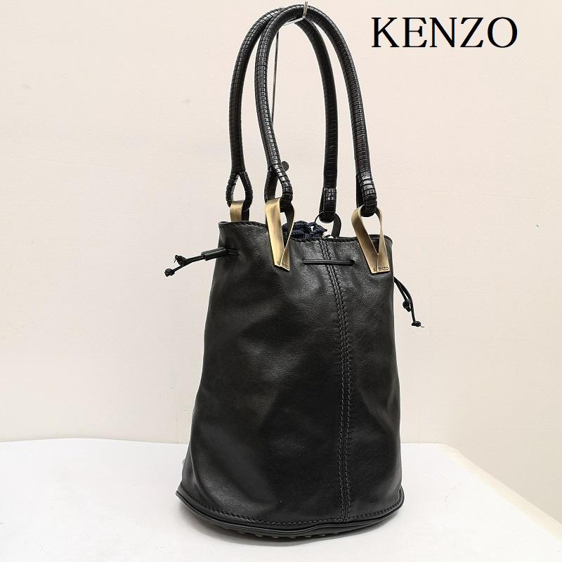 ケンゾー 00s ヴィンテージ なめし革 合切袋 御徒面子 レディース - ISItems【USED】【古着】【中古】50159666