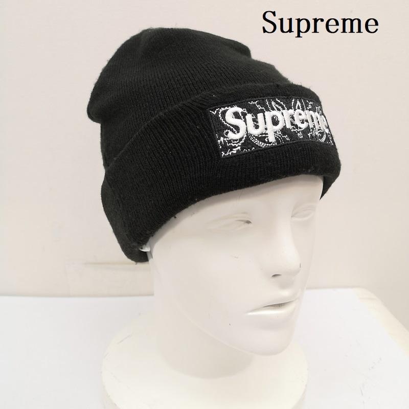 シュプリーム 19AW New Era Bandana Box Logo Beanie ボックス席 ロゴタイプ ビーニー 編み物帽 メンズ - ISItems【USED】【古着】【中古】50160353