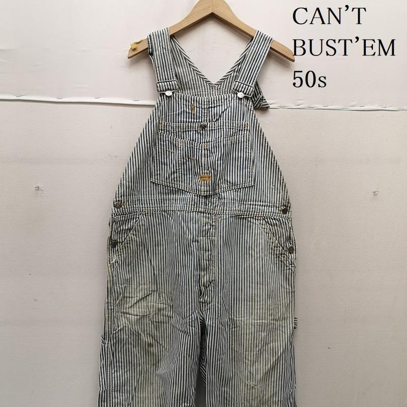 ヴィンテージ 50s CAN\u0027T BUST\u0027EM 大層らしい櫂 ヒッコリー 縞模様 メンズ 書きあらわす皆無 ISItems【USED】【古着】【中古】50160430