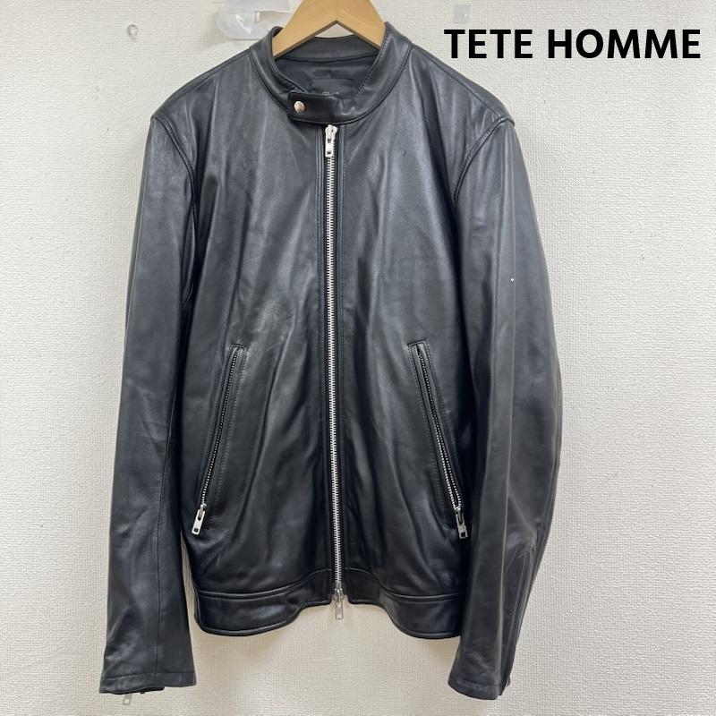 テットオム ラム レザー シングル ライダース ジャケット ダブルジッパー メンズ 表記無し ISItems【USED】【古着】【中古】50160441|クラシカ