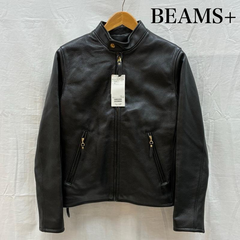 ビームスプラス Rider's Jacket Leather 牛革 ホースハイド レザー ジャケット シングル ライダース USA製 38-18-0132-343-19-14 メンズ XS ISItems【USED】【古着】【中古】50160630｜クラシカ