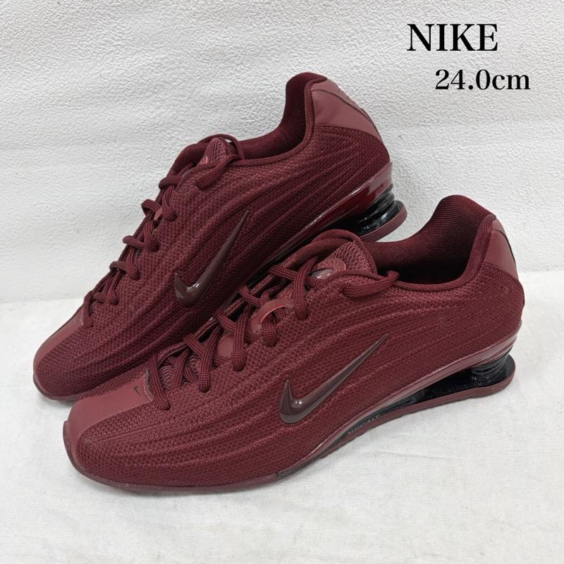 ナイキ Shox ショックス ローカット スニーカー HQ7540-600 バーガンディ レディース 24.0cm ISItems【USED】【古着】【中古】50161142｜クラシカ