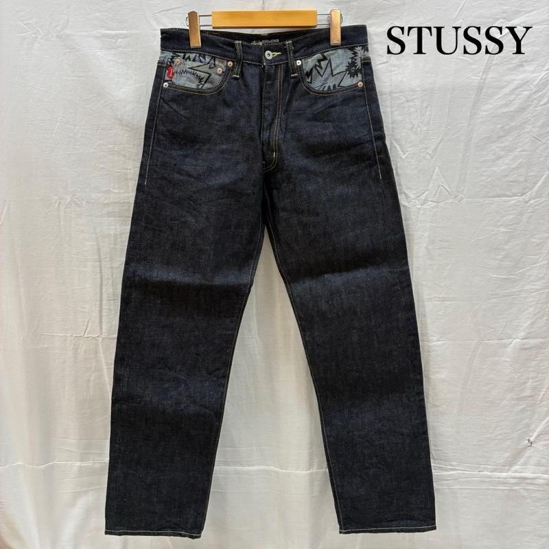ステューシー ROUGH AND RUGGED DENIM 裏総柄 切替 デニムパンツ メンズ 30インチ ISItems【USED】【古着】【中古】50161425｜クラシカ