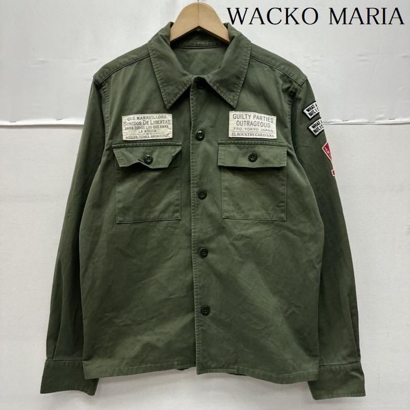 ワコマリア スカル フラワー バックプリント ミリタリー シャツ ジャケット メンズ M ISItems【USED】【古着】【中古】50161577｜クラシカ