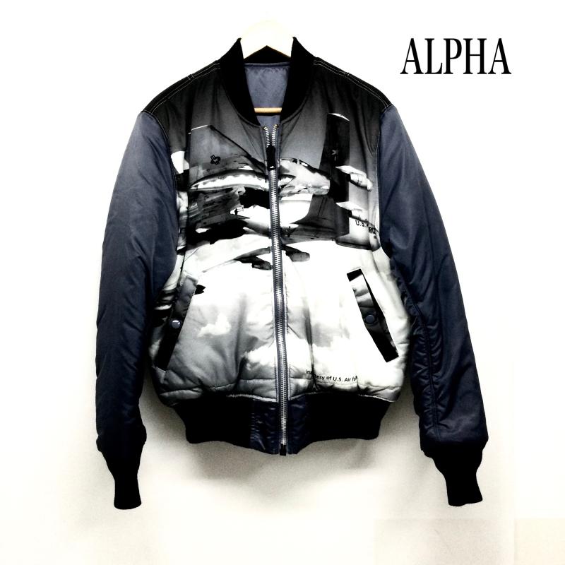 アルファ ALPHA MA-1 戦闘機柄 TA0411-9007 メンズ M ISItems【USED】【古着】【中古】50161869|クラシカ