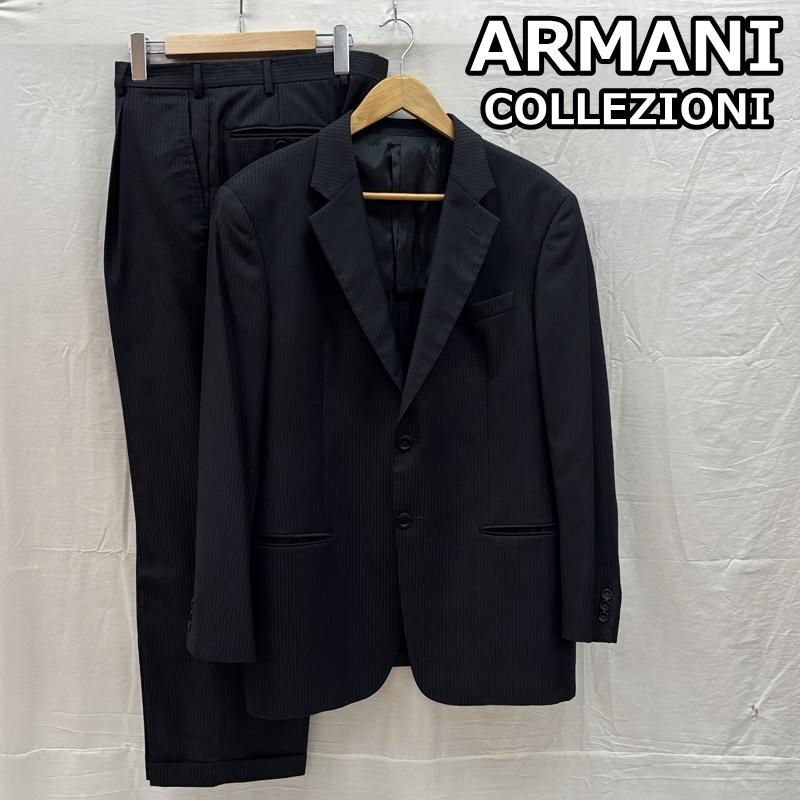 アルマーニコレッツォーニ セットアップ テーラード ジャケット スラックス パンツ ストライプ メンズ 50 ISItems【USED】【古着】【中古】50162489|クラシカ