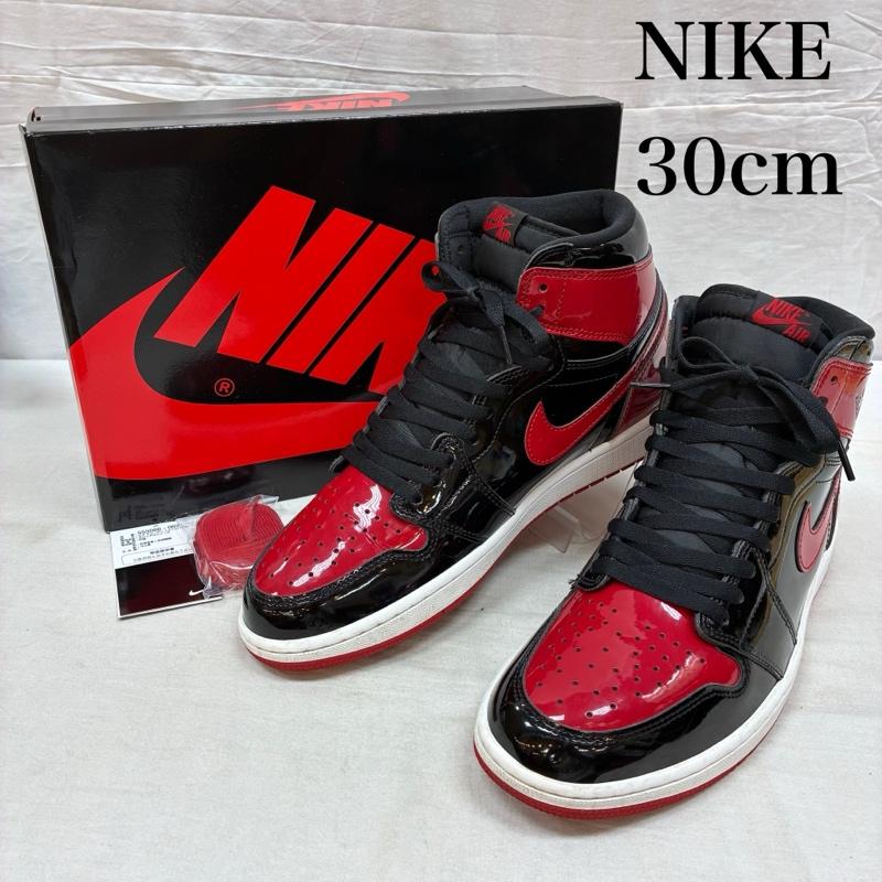 ナイキ Air Jordan 1 High OG Patent Bred エアジョーダン パテント ブレッド 555088-063 ハイカット スニーカー メンズ 30.0cm ISItems【USED】【古着】【中古】50162966｜クラシカ