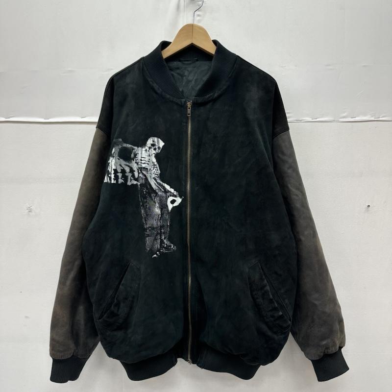 古着 GECKO プリント レザー ジャケット スタジャン メンズ - ISItems【USED】【古着】【中古】50163133｜クラシカ