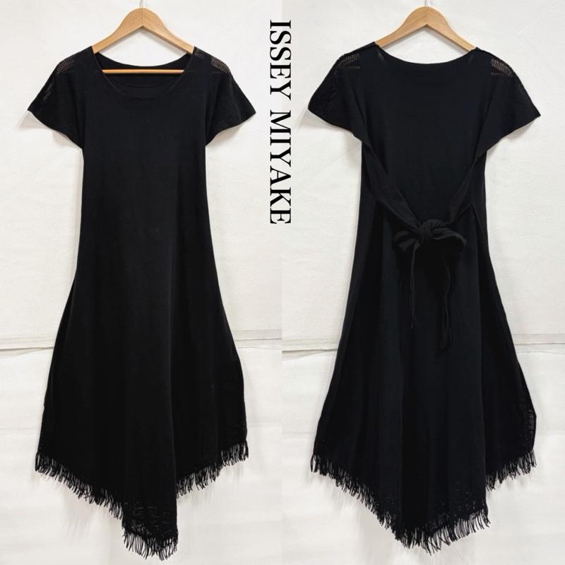 イッセイミヤケ A-POC 半袖 ノースリーブ フリンジ メッシュ アシンメトリー ワンピース IM11KH061 日本製 レディース 2 ISItems【USED】【古着】【中古】50163978｜クラシカ