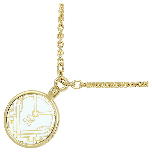 【5%OFF】 エルメス ネックレス メダイユ PM 馬銜 メタル エナメル GP ゴールド ホワイト アクセサリー HERMES エルメス ペンダント レディース メンズ ハミ Necklace ブランド|ACROSS~アクロス~