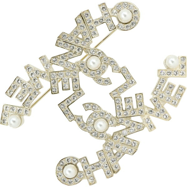 閲覧ありがとうございます！CHANEL ロゴブローチ パール CHANEL ブローチ A64762 B06258 ココマーク パール (505771414