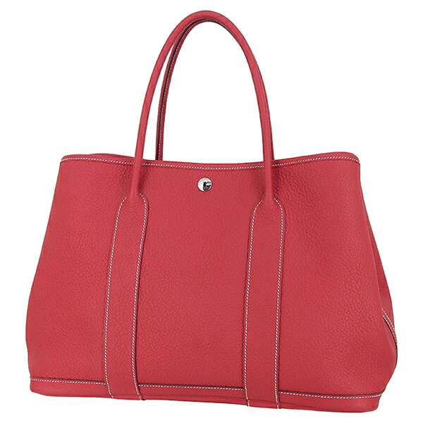 【5%OFF】 エルメス ガーデンパーティ PM ヴァッシュカントリー オール ルージュカザック エルメス トートバッグ レッド 赤 HERMES エルメス ハンドバッグ ガーデンパーティー PM ビジネスバッグ ハンドバック バック HAND