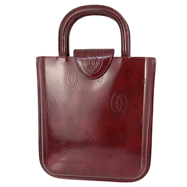 最終価格！Cartier ハッピーバースデー　ボルドー エナメルレザー バック 楽天市場】【バッグ】Cartier カルティエ ハッピーバースデー