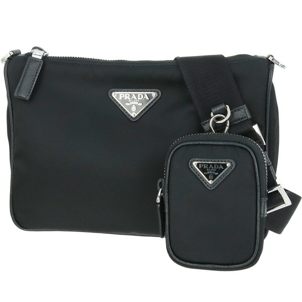 楽天市場】【美品】 プラダ ショルダーバッグ ミニ ナイロン