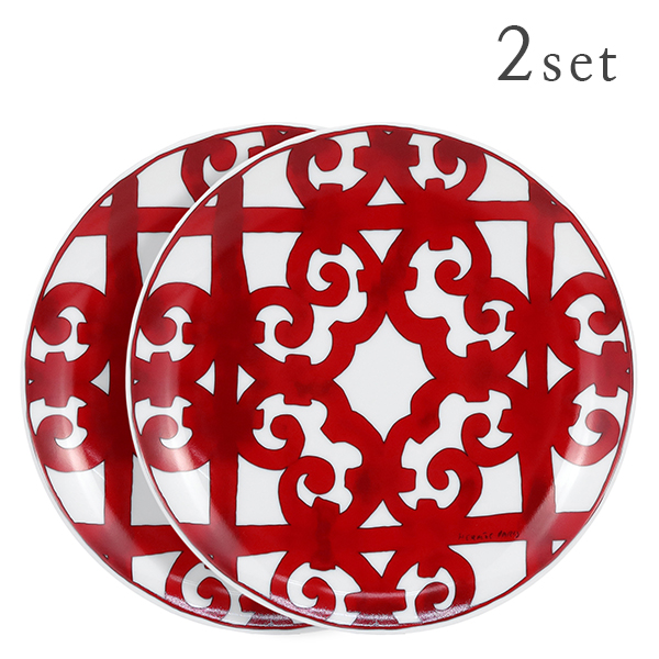 HERMES デザートプレート 〈Hデコ〉レッド デザートプレート 〈Hデコ〉レッド | Hermès - エルメス-公式サイト