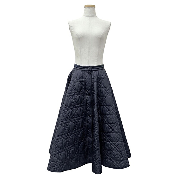 【10%OFF】 ディオール スカート 36サイズ マクロカナージュ ミディスカート キルティング テクニカルタフタ ネイビー Dior ディオール ミディアムスカート レディース アパレル 洋服 ボトムス ブランド 美品 中古｜ACROSS～アクロス～ 109,000円