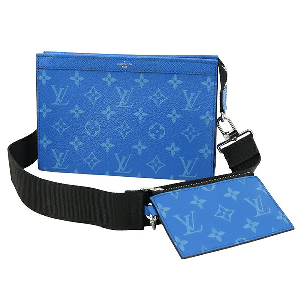 ルイヴィトン ショルダーバッグ Sケープ・メッセンジャー 肩掛け青系【新品同様】 louis-vuitton-s-cape-messenger