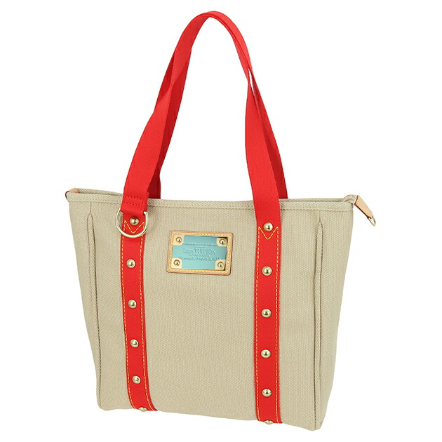 【5%OFF】 ルイヴィトン トートバッグ カバ MM アンティグア ベージュ レッド キャンバス LOUIS VUITTON ルイヴィトン ショルダーバッグ ショルダートート ビジネスバッグ 通勤 通学 ロゴ ハンドバッグ ハンドバック バック|ACROSS~アクロス~