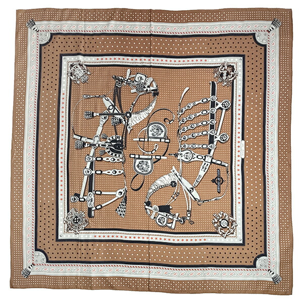 楽天市場】【新品】 エルメス ショール カレ ジェアン 140 四輪