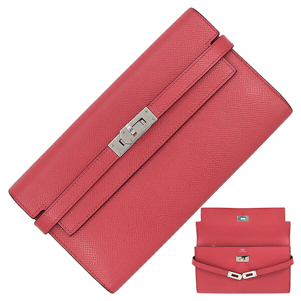 楽天市場】【未使用品】 エルメス ケリーウォレット ロング シェーブル