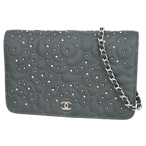 楽天市場】【美品】シャネル 【CHANEL】ストラスCC チェーンウォレット