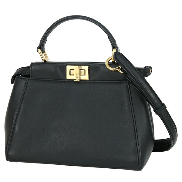 美品✨フェンディ ピーカブー ミディアム ハンドバッグ カーフスキン ブラック 楽天市場】【超美品】 フェンディ ピーカブー アイコニック ミディアム