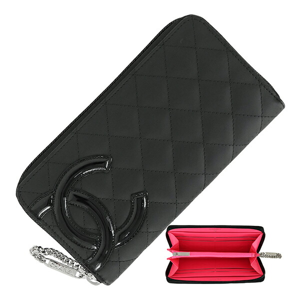 楽天市場】【未使用品】 シャネル 長財布 二つ折り カンボンライン