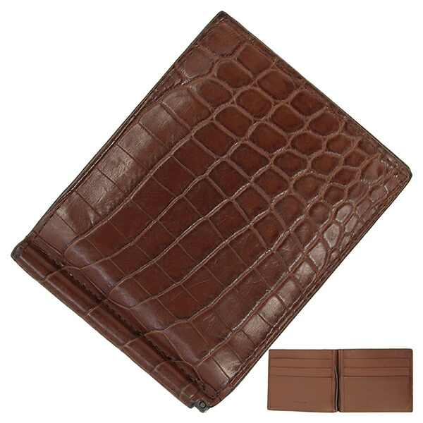 BOTTEGA VENETA 2つ折り財布　クロコダイル Bottega Veneta ボッテガ 2つ折りクロコ財布