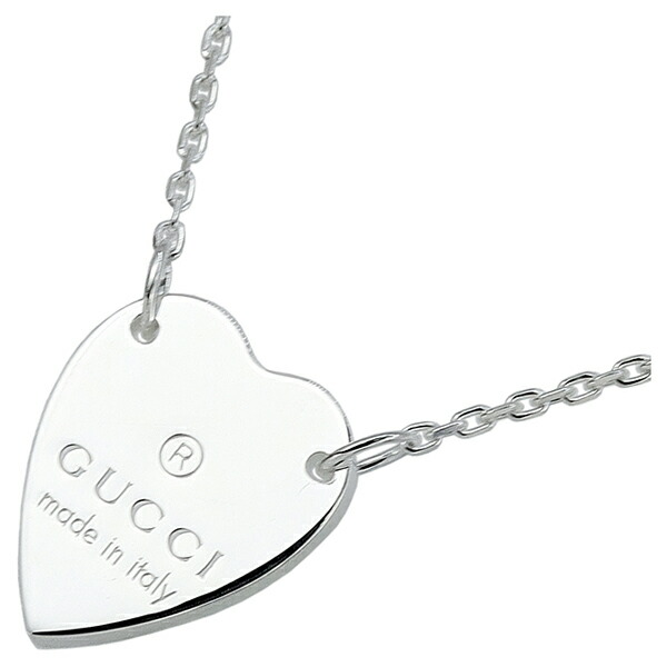 グッチ　オシャレなハート型　シルバーネックレス　ロゴ　アクセサリー　SV925 限界値下げ祭50-OF】 GUCCI グッチ SV925 ネックレス ハート GG