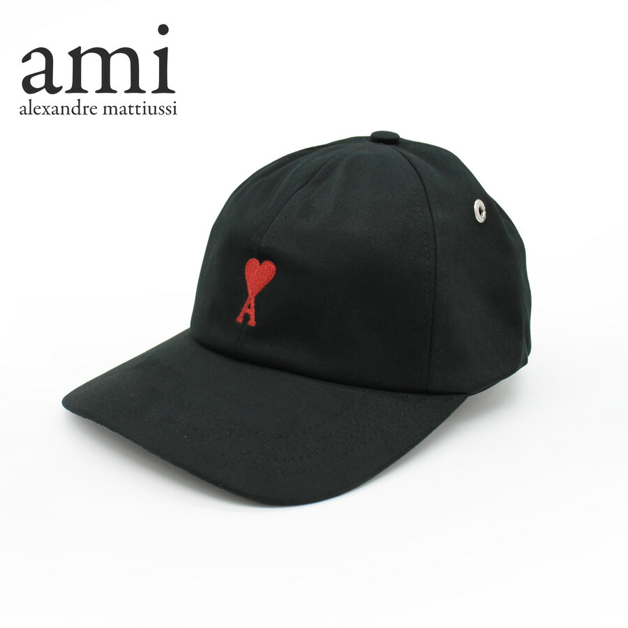 楽天市場】アミ パリス キャップ 帽子 エンブロイダリー キャップ