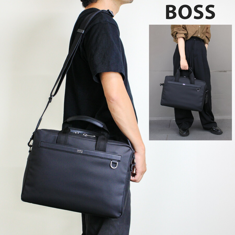 【新品タグ付】HUGO BOSS ヒューゴボス ブリーフケース ビジネス HUGO BOSS ヒューゴボス ブリーフケース 50516645 メンズ