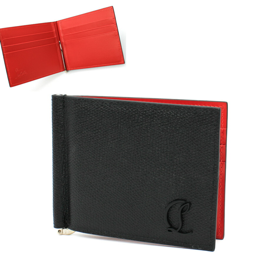 クリスチャンルブタン　マネークリップ　クラフト 折り財布 本革 ロゴプリント Amazon | [Christian Louboutin] [クリスチャンルブタン] 財布