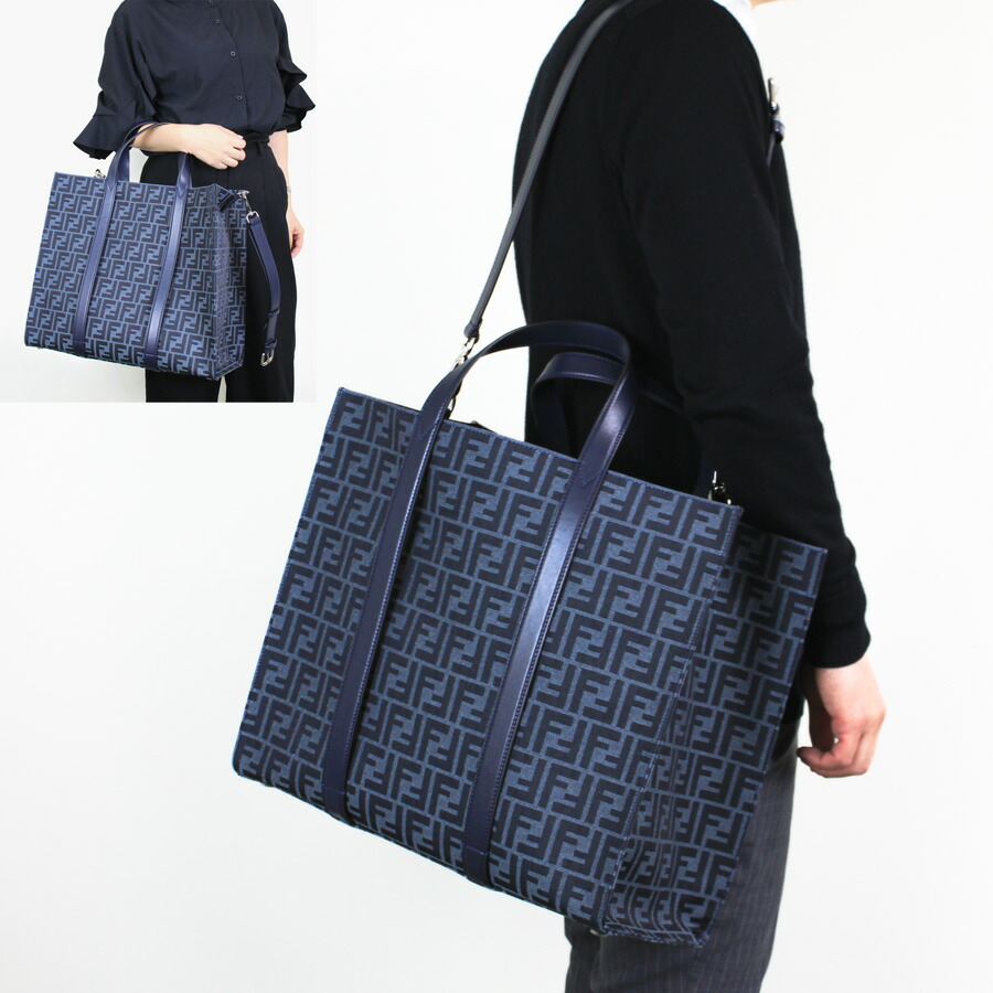 FENDI フェンディ FF ロゴ 2WAY トートバッグ ブルー 楽天市場】フェンディ FENDI メンズ 鞄 バッグ トートバッグ