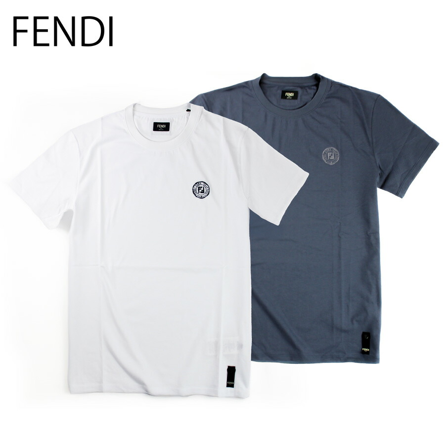 FENDI フェンディ 半袖 ニット フェンディ FFロゴ セーター 半袖 ズッカ柄 タイト (FENDI