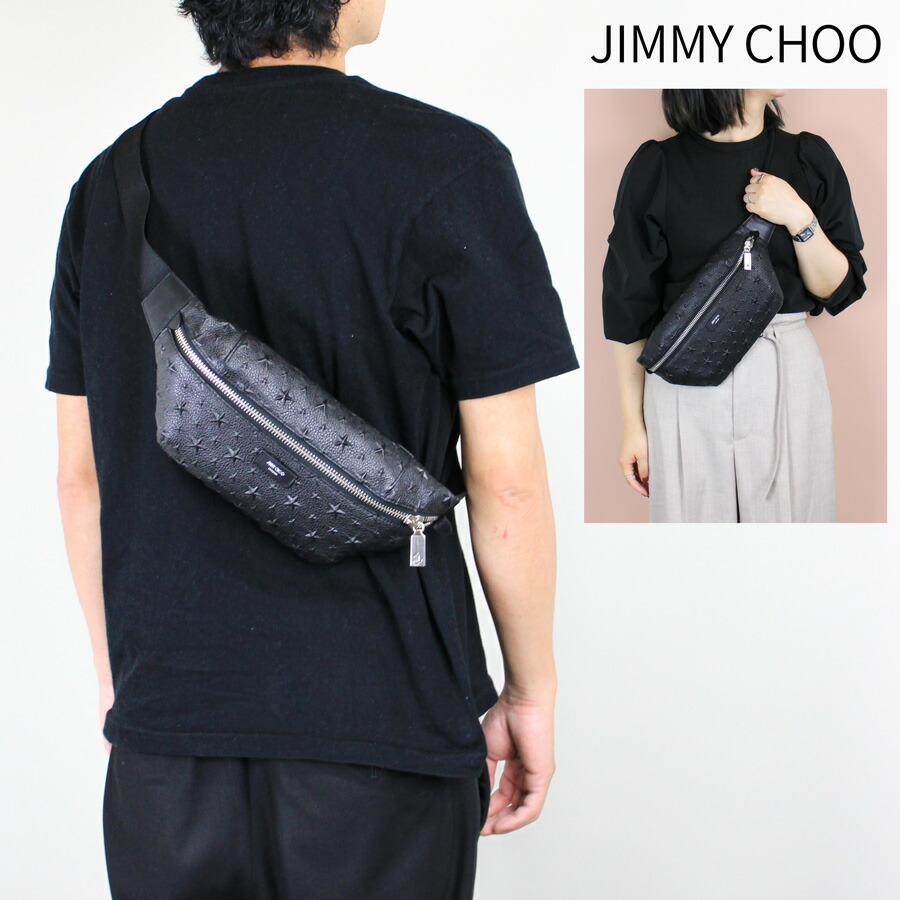 JIMMY CHOO Derry ボディバッグ 楽天市場】ジミーチュウ JIMMY CHOO メンズ ベルトバッグ DERRY