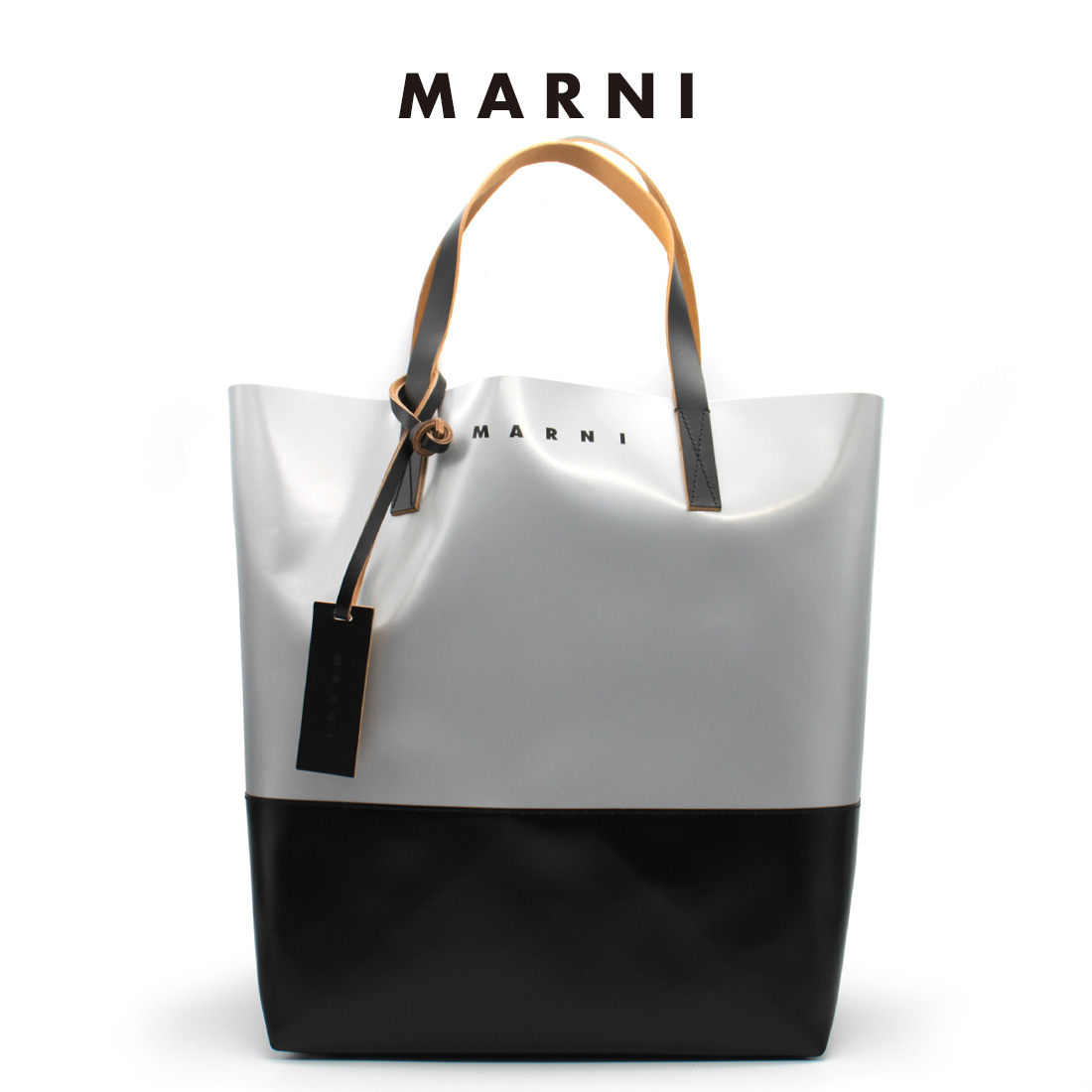 新商品 MARNI マルニ SHMQ0037A0 P3572ZO273 SILVER BLACK シルバー