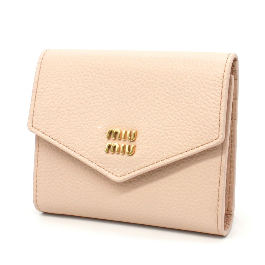 楽天市場】ミュウミュウ MIU MIU 財布 二つ折り マテラッセ ミニ財布