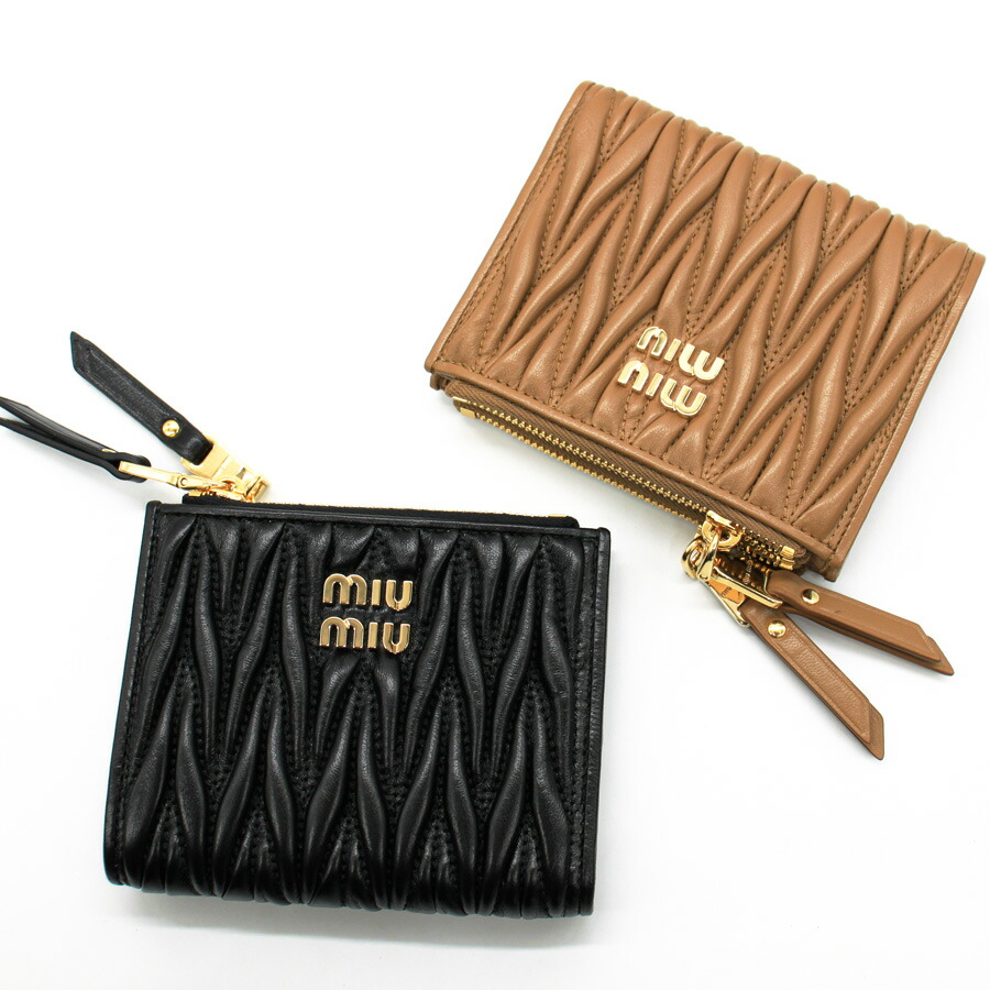 楽天市場】ミュウミュウ MIUMIU マテラッセレザー 折り財布