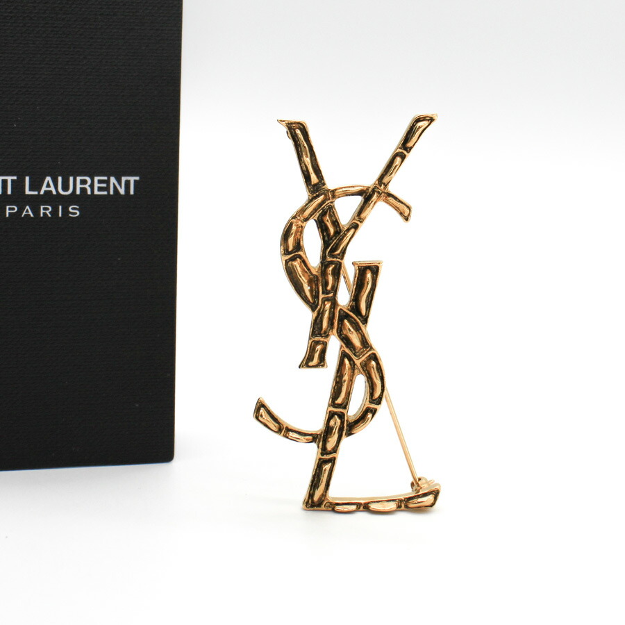 楽天市場】SAINT LAURENT サンローラン YSL ブローチ