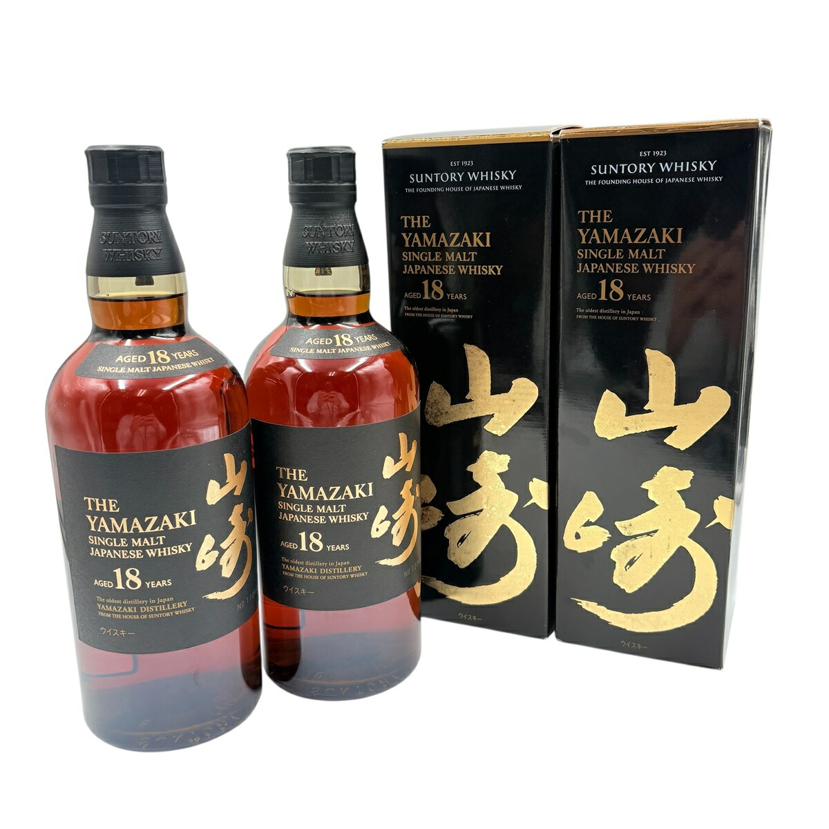 楽天市場】【箱付】サントリー 山崎 18年 700ml ※ボトル背面の
