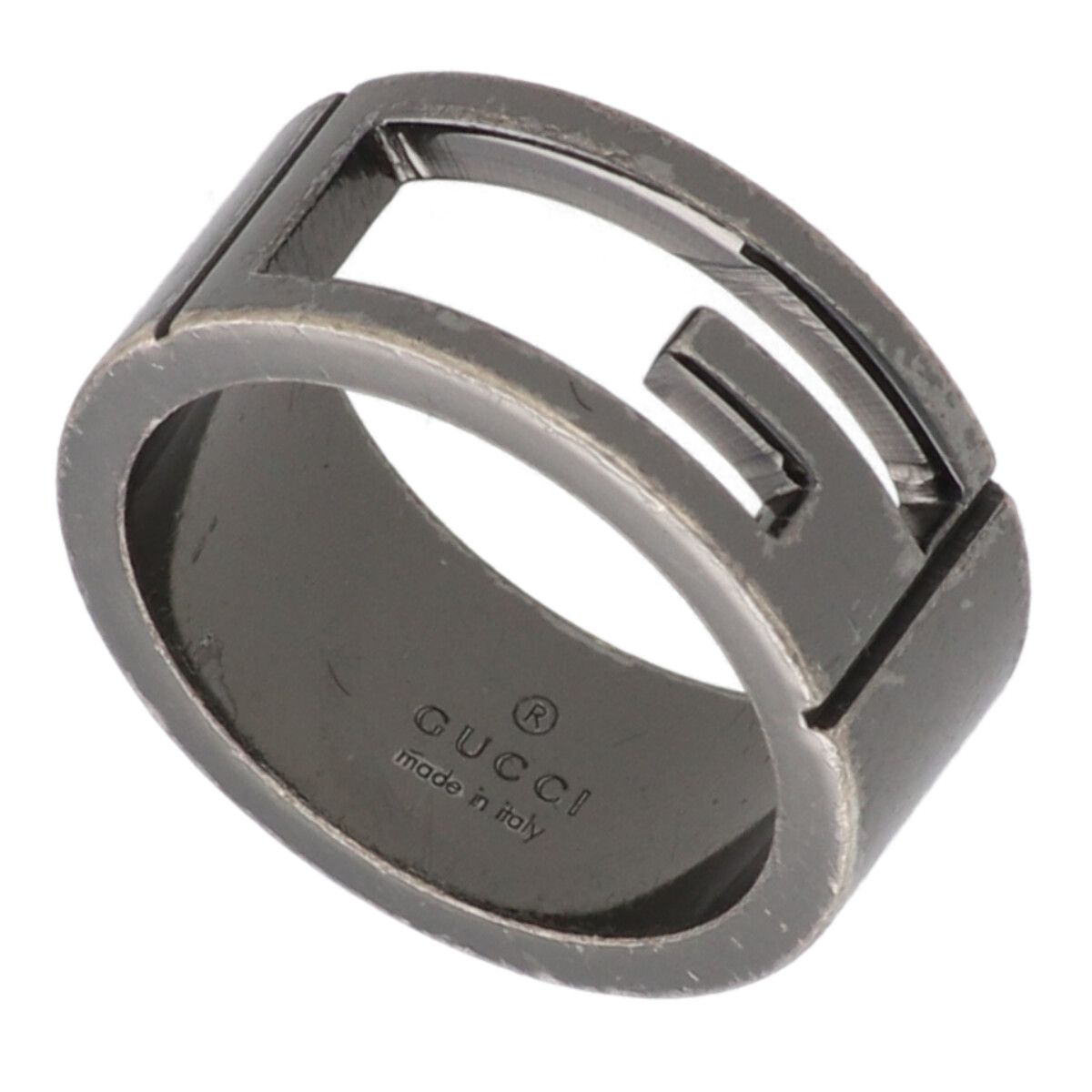 【中古】 GUCCI グッチ  指環・輪っか   Gロゴタイプ しろがね色輪っか 8号 25005459 YM