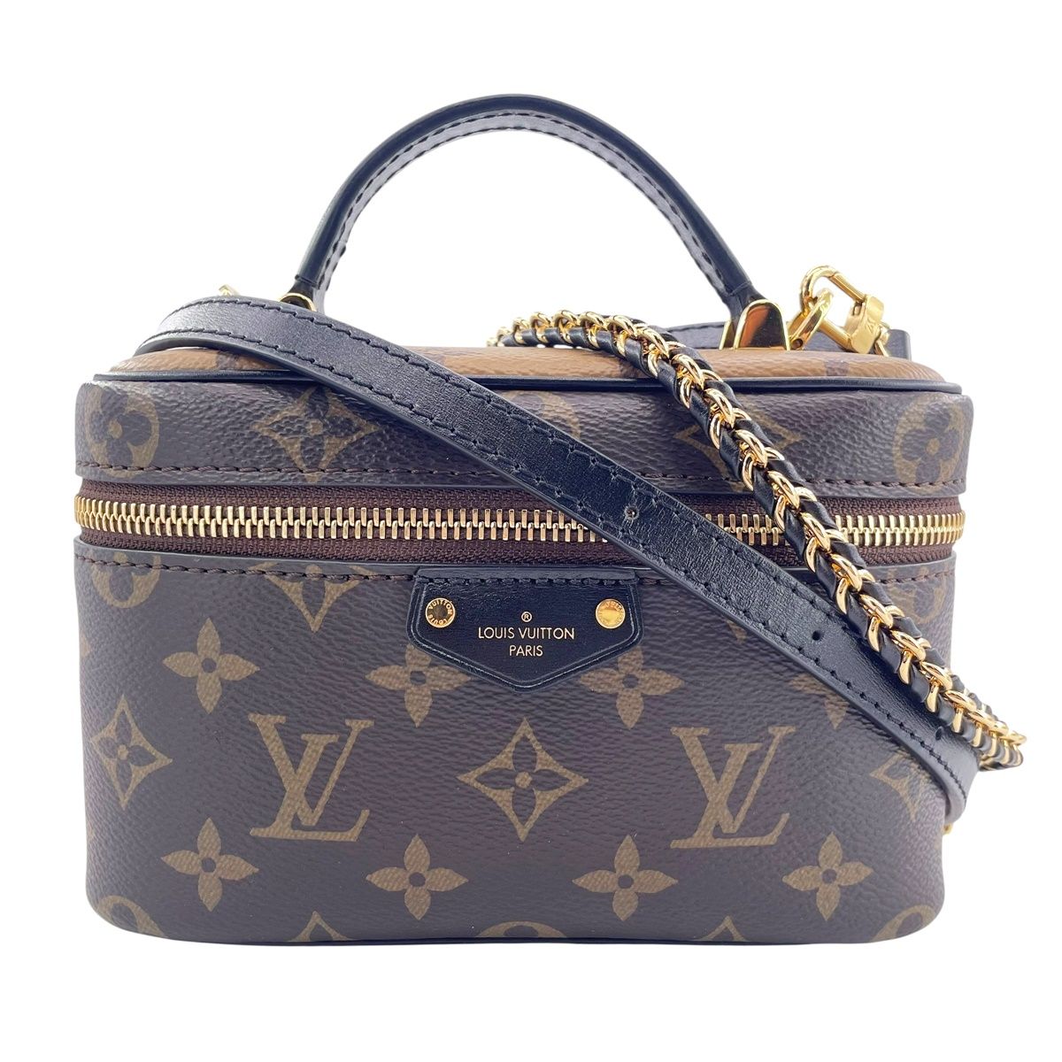 【中古】LOUIS VUITTON ルイ・ヴィトン ヴァニティ･チェーン ポーチ M47125 モノグラム･キャンバス ブラウン レディース ２WAY ショルダーバッグ 25018809 RD