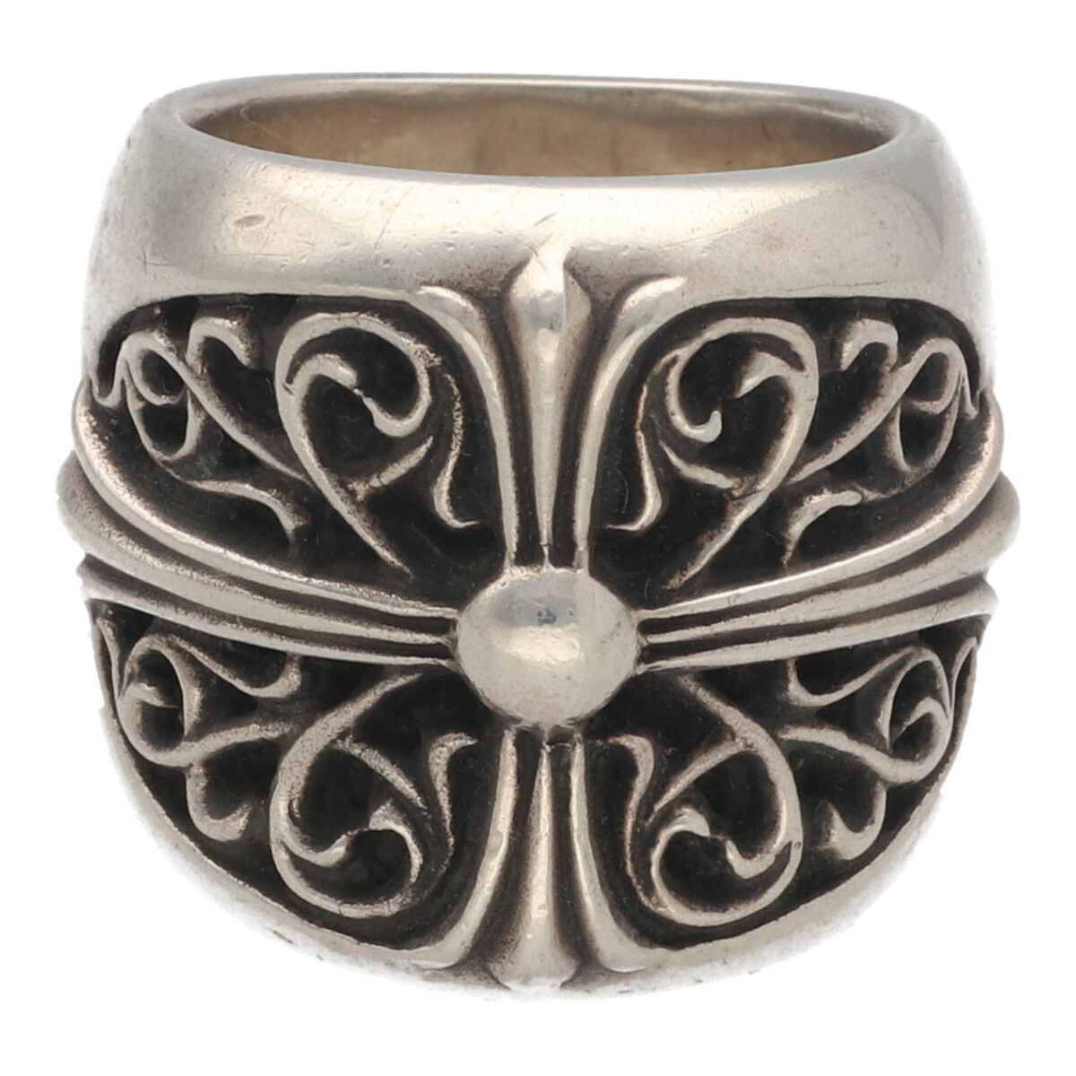 【中古】 CHROME HEARTS クロムハーツ クラシックオーバルクロスリング 17号 SV925 シルバー 指輪 アクセサリー 25024466 RS｜歌舞伎屋 X シルバーバンク 189,000円