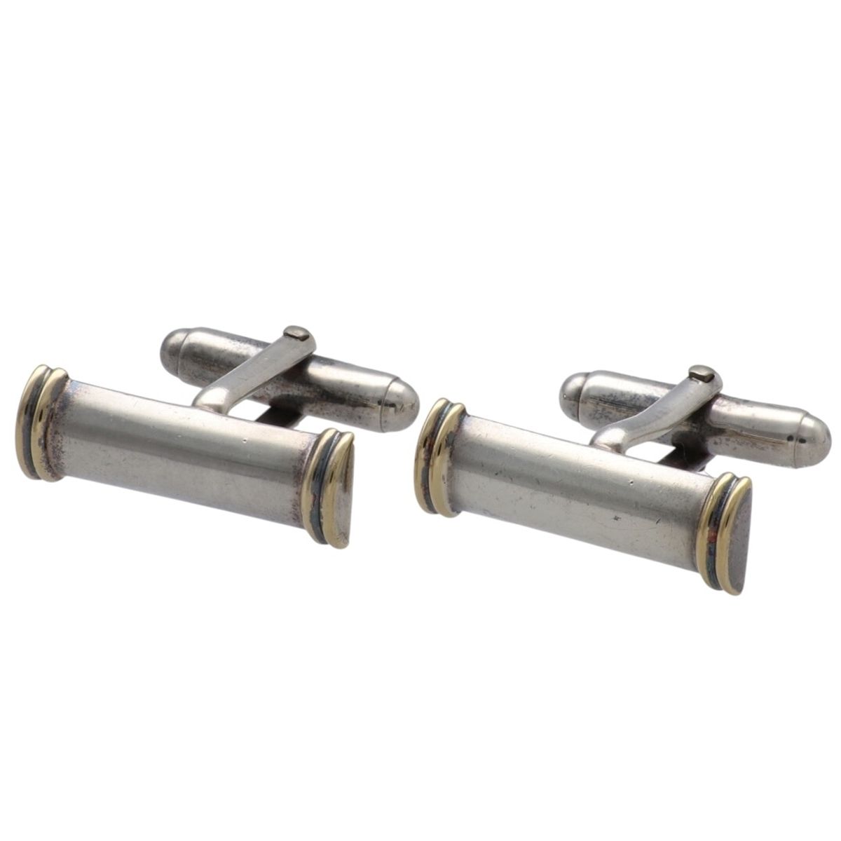 【中古】 Tiffany ＆ Co. ティファニー ヴィンテージ スヴィヴル式カフス SV925&times;Au750コンビ 10.6g メンズアクセサリー フォーマル 26009258 MK｜歌舞伎屋 X シルバーバンク